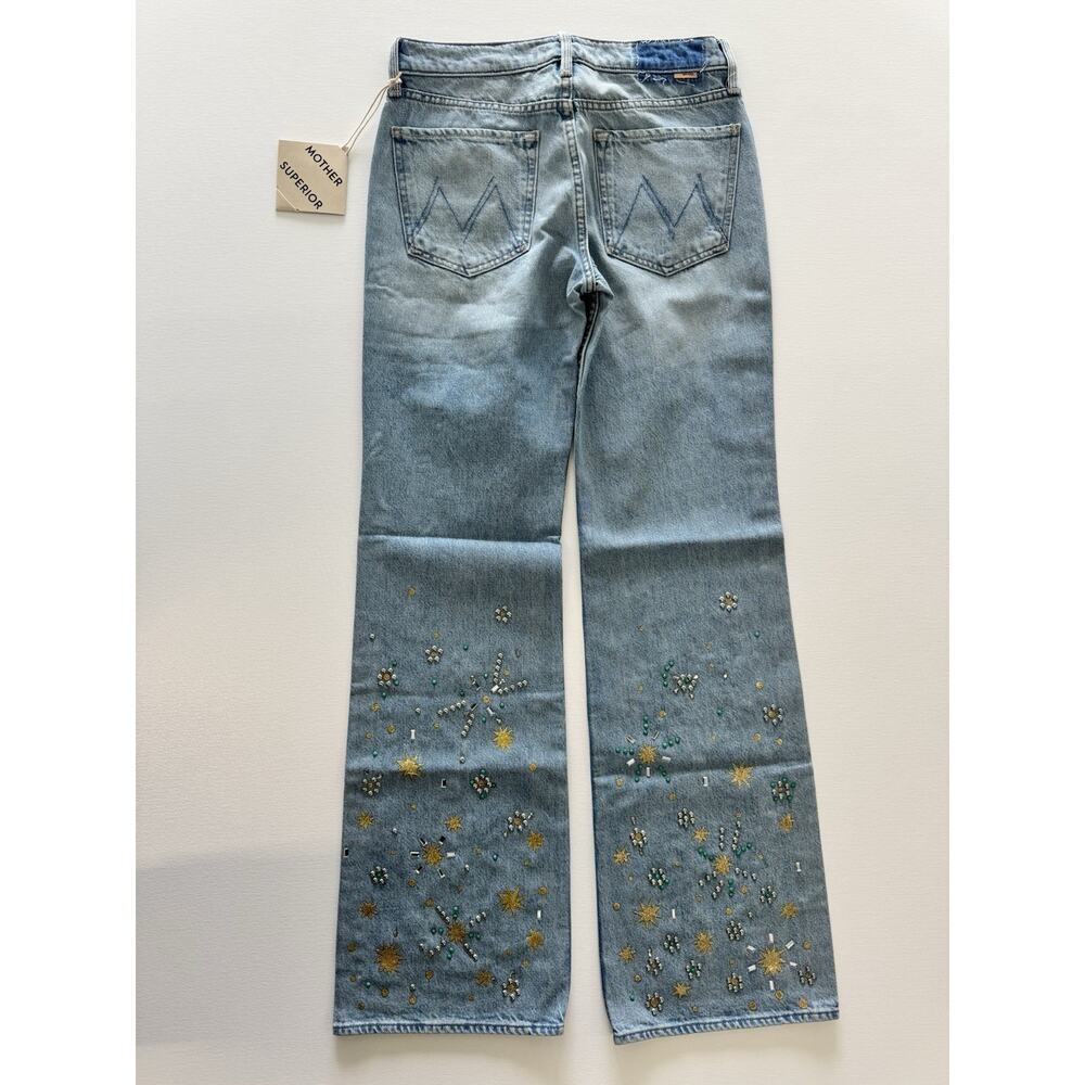 Mother The Bookie Heel in Righteous Gemstone Jeans 26 NWT - Picture 2 of 5